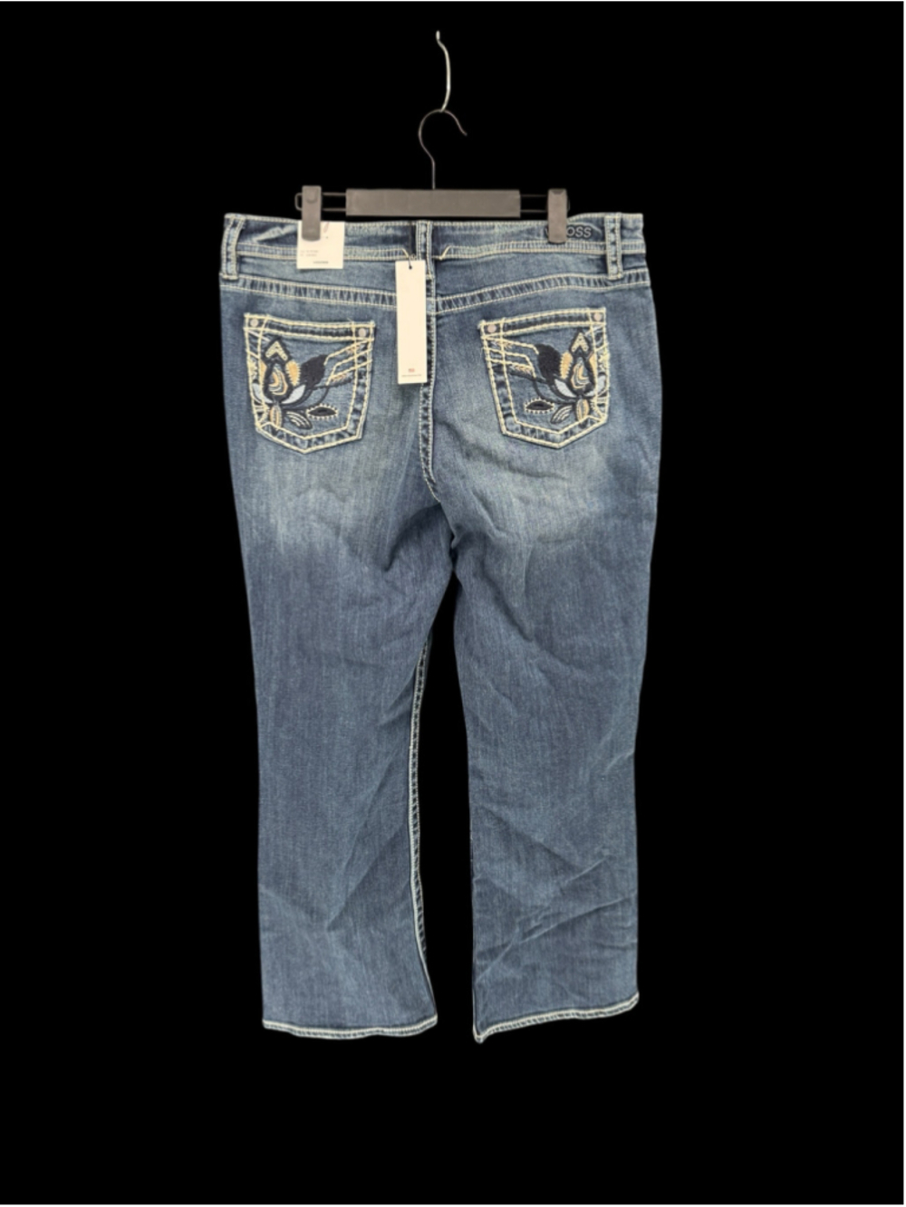 Women's Vigoss Heritage Fit Slim Boot Cut Jeans Size 16 Blue